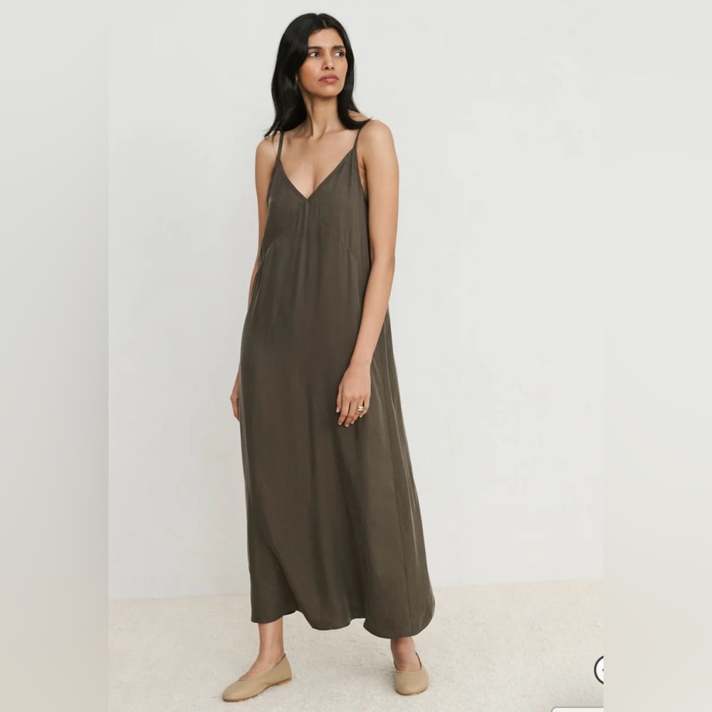 Jenni Kayne Deep Olive Maxi Dress